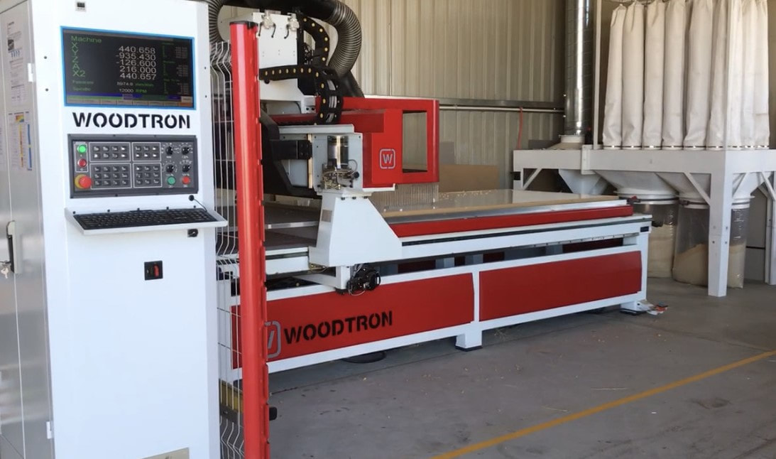 The CNC router in the Ararat Kitchens and Joinery workshop